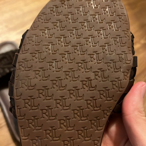 Ralph Lauren Leather Slide Sandals Size 6 - Picture 5 of 7